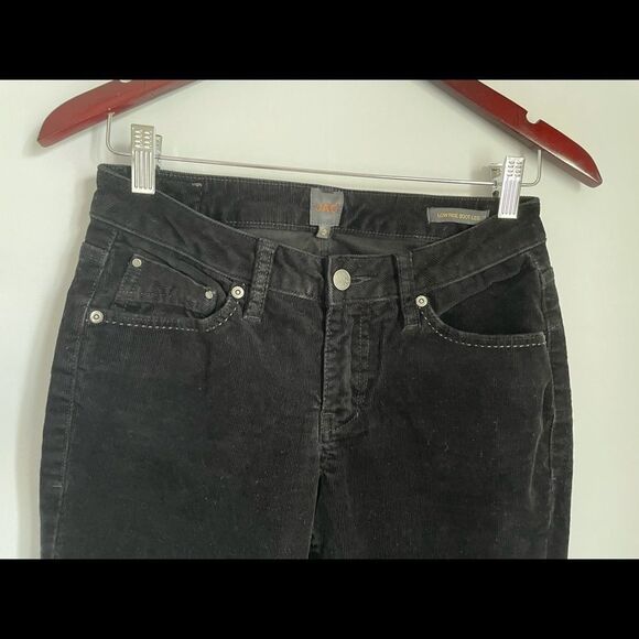 Jag Low Rise Boot Cut Corduroy Black Jeans Size 2 - Picture 3 of 5